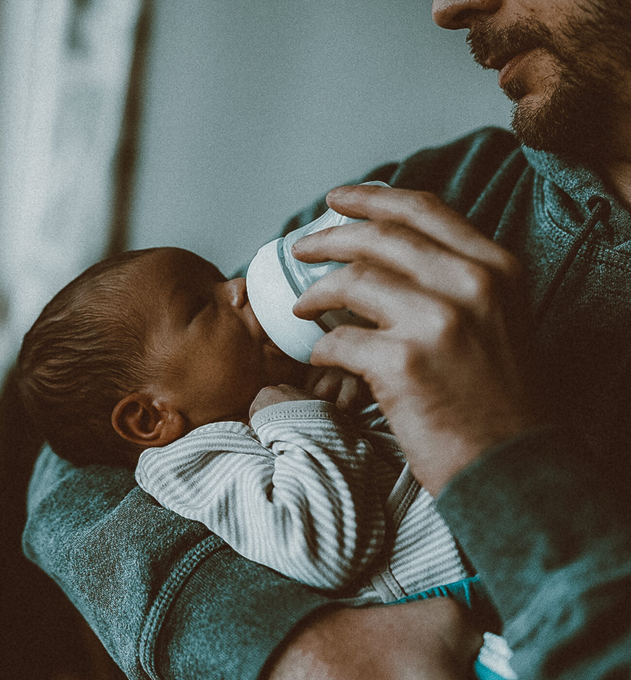 Bottle feeding best sale to sleep