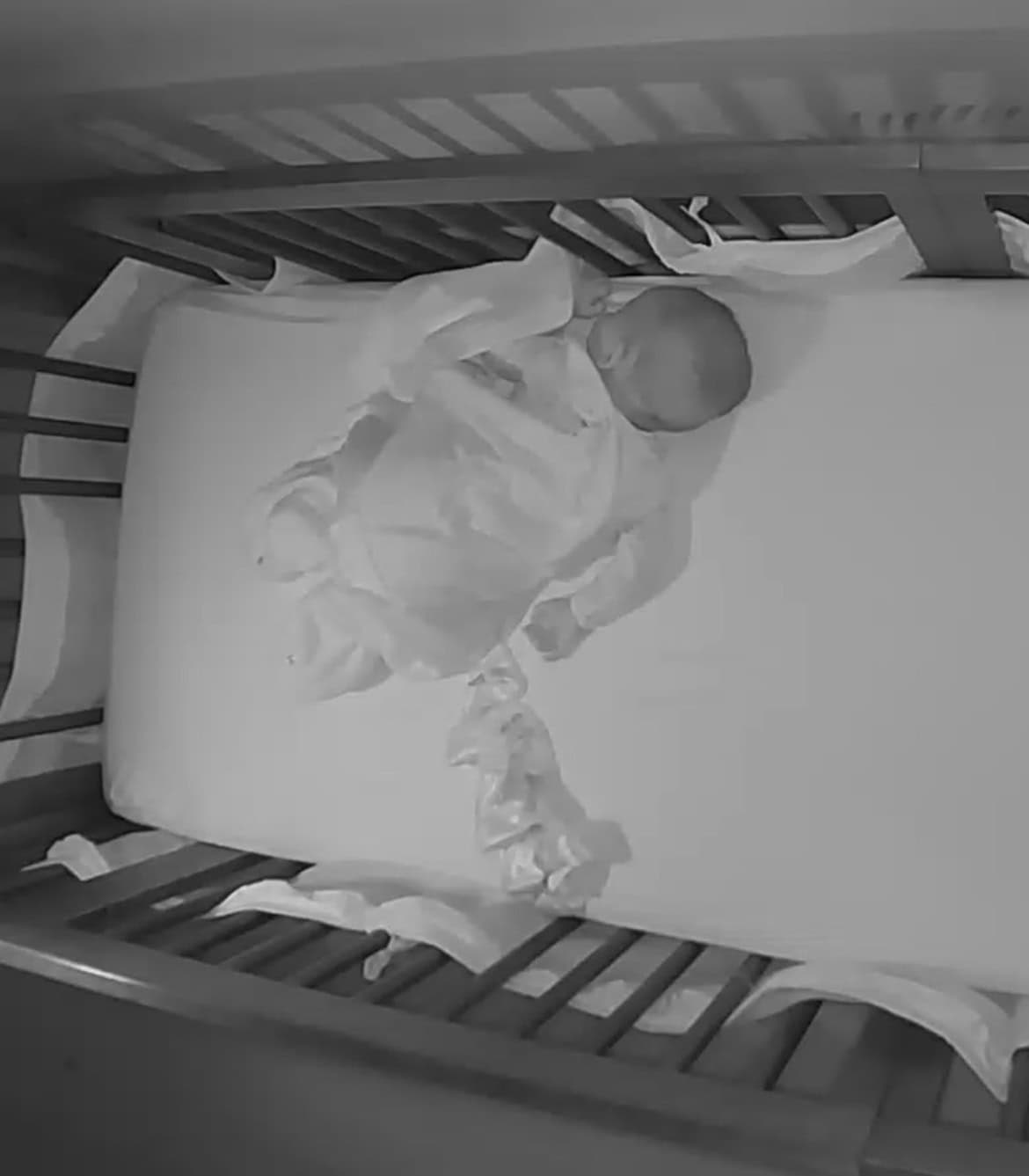 Mesh bumpers are sold as a "breathable" alternative to other crib bumpers. In actuality, mesh bumpers are not safe for sleep as a baby can become entangled. Cribs are intended to have no bumpers of any kind.